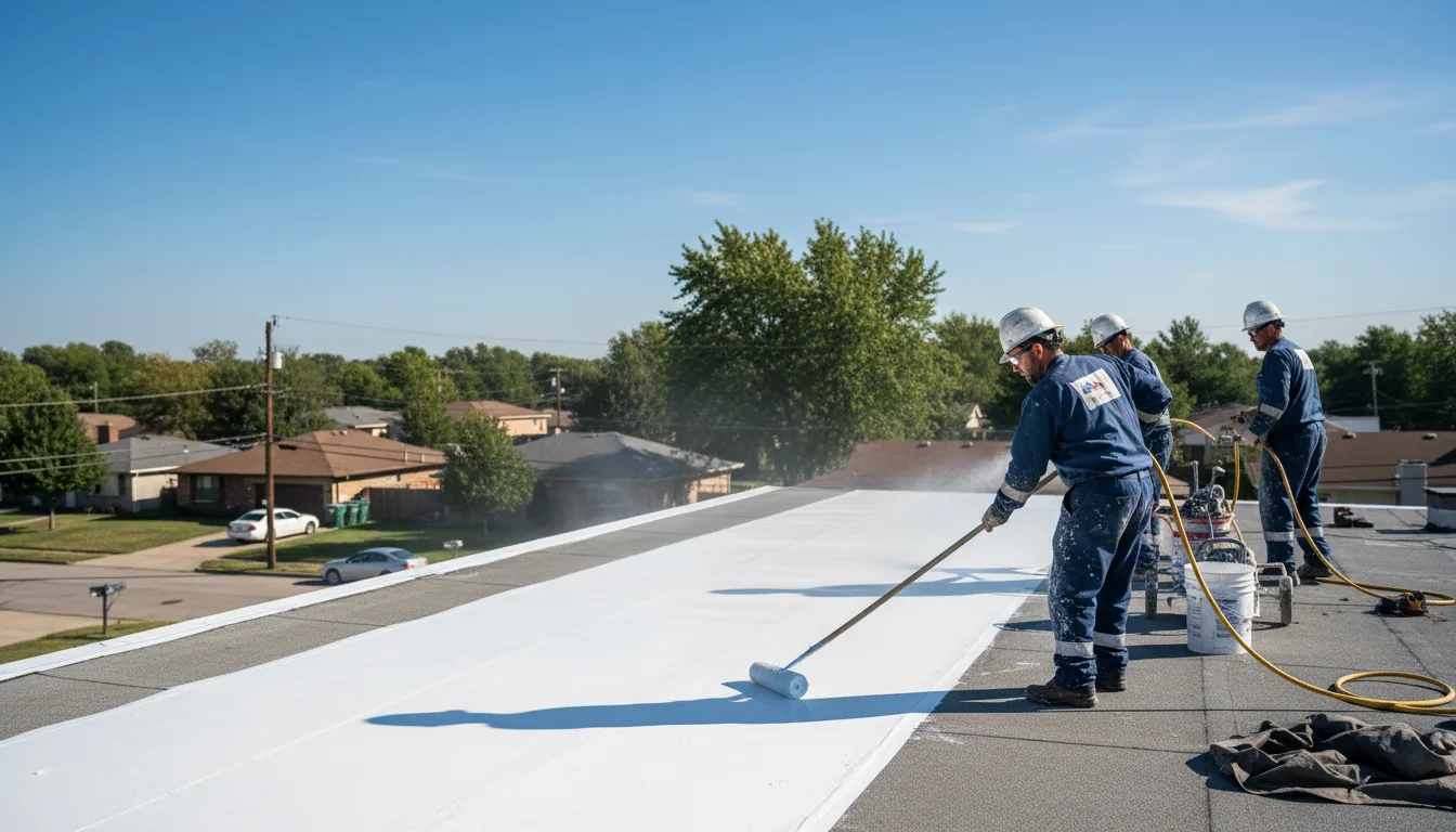Commercial roof coating in Morse, TX near me